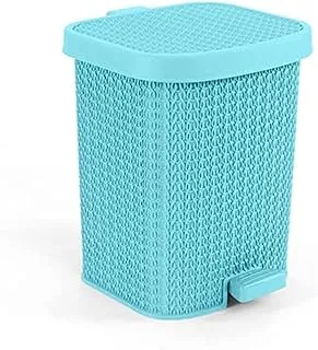 Medium palm trash bin turquoise