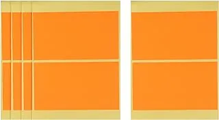 Apple Rectangle Stickers, 5 Sheets, 118x67 mm - Orange