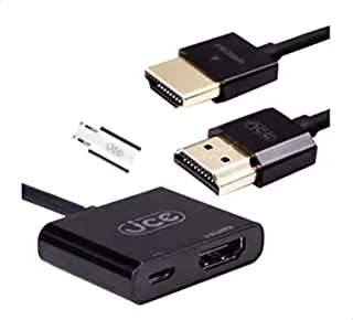 JCE KX2371 result.feed.gl_electronics-size Jca 1.2 micro male usb to hdmi female adapter, 10cm cable -black