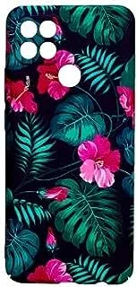 Dragon flower back cover hard creative case for oppo a15, a15s - multi color