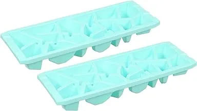 Max Plast Plastic Ice Tray Mold - Assorted Colors, Set of 2