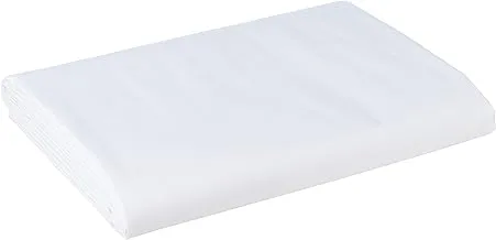 Cotton solid bed sheets 180 cm - white