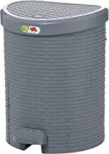 El Helal and Golden star Large Palm Trash bin Gray