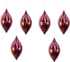 Refela christmas tree decoration, 6 pieces - red