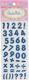 apple YYY E-80 Glitter Numbers Sticker - Blue