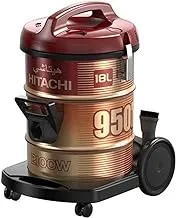 HITACHI Pail Can Vacuum Cleaner 2100 Watt In Black x Gold With Cloth Filter CV-950F- (International warranty)