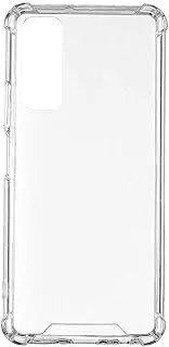 Fashion anti-burst hard back cover with silicon edges for huawei p smart 2021 and huawei y7a mobile phone - clear