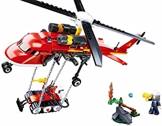 Sluban Fire-Helicopter (235 Pieces), Multi Color, M38-B0807