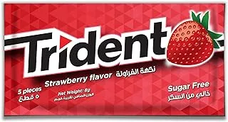 Trident Gum with Strawberry Flavour slabs x(12 pieces)