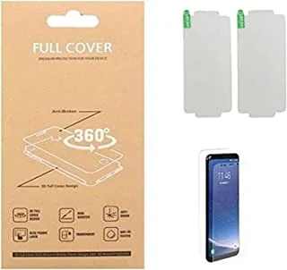 For iPhone 12 (6.1 inch) Gelatin Screen Protector Front And Back Curved Full Glue - Clear