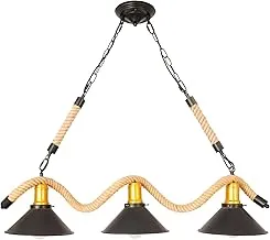 Alameer for light Hemp Rope Rail Pendant 3 Lamps