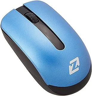 Zero ZR-1000 Wireless Optical Mouse - أزرق وأسود