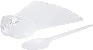 Sylla plastic spoons, 25 count - white