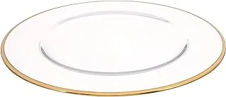 IVV-glass plate, CLEAR -GOLD LINE, 32 cm