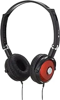 Raoop MK-880 Wired Stereo Headset with Microphone - Black and Red Headphones Headset