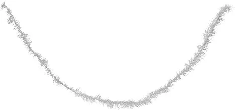 Refela Glittery Garland, 9 cm - White