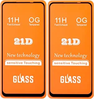 High Quality Set Of 2 Glass Screen Protectors For Samsung Galaxy A52 - Clear Black