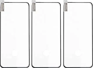 High Quality Set Of 3 Glass Screen Protectors For Samsung Galaxy S20 Ultra - Clear Black