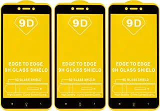 High Quality Set of 3 Glass Screen Protectors For Xiaomi Mi 4X - Clear Black