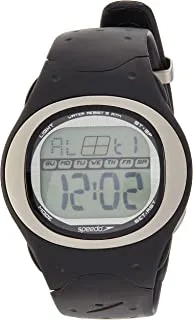 Speedo adxg01 silicone oval digital watch for kids - black