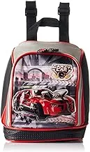 Crazy car print lunch bag, 20 x 22 cm - multi color