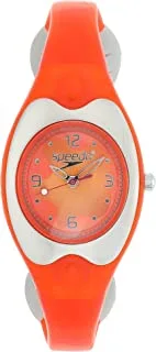 Speedo YIL10 Silicone Oval Analog Watch for Kids - Orange