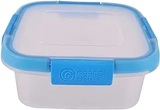 Hygenic food container square 1.5 liter blue