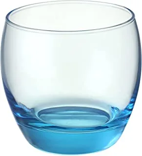 Pasabahce Barrel Old Fashioned Glass - Turquoise, 340ml