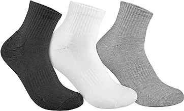 Stitch mens Pack of 3 L Shape Terry Half Length Casual Socks