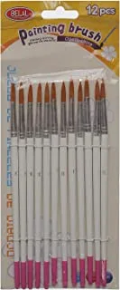 Belal 251-10 paint brushes size:10 12 pieces - white