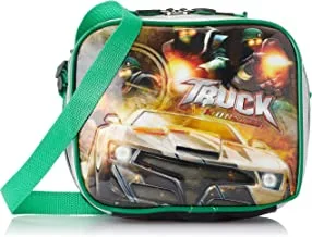 Truck monster print lunch bag, 22 x 22 cm - multi color