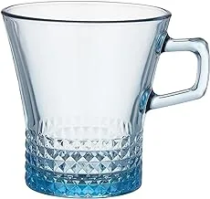 Pasabahce Kuvars Mug - Turquoise, 250ml, 6 pcs