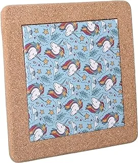 Unicorn Shape Ceramic Coaster - Multi Color