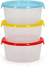 Round tupperware small set 3 pieces