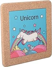 Unicorn Shape Ceramic Coaster - Multi Color