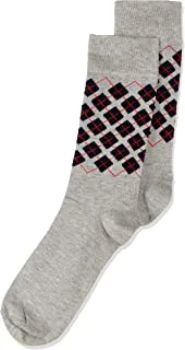 Hendam Mens Classic Mini Argyle Pattern Socks Dress Sock (pack of 1)