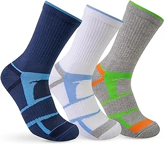 STITCH mens Pack of 3 Half Terry Long Casual Sock, White-Chine-Navy / Draw (8), 42-46 EU- fitted