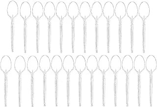 Sylla plastic spoons, 25 count - clear