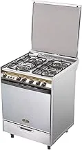 Kiriazi -6400- cooker 4 burners - stainless steel