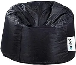 ariika Big Buff Buff Bean bag, Water-resistant Jeans Black 60x90 cm - Comfortable, portable and conveniently-sized for one person