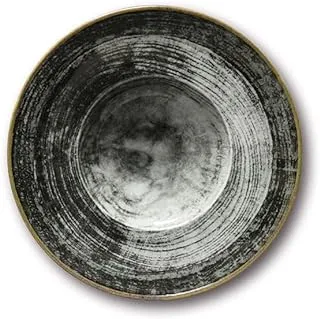 Saturnia porcelain risotto bowl 27.5 cm - black round - napoli