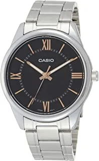 Casio Watch for Men MTP-V005D-1B5UDF Analog Stainless Steel Band Silver & Black