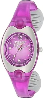 Speedo YIL08 Silicone Oval Analog Watch for Kids - Fuchsia