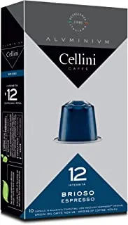 Cellini Coffee ALU Capsules compatible with Nespresso®* BRIOSO x10 Capsules