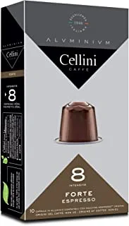 Cellini Coffee ALU Capsules compatible with Nespresso®* FORTE x10 Capsules