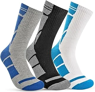 STITCH Men's Pack of 3 Half Terry Long Casual Socks - Draw (9) - 42-45 EU- fitted