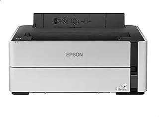 EPSON EcoTank M1170 A4 Monochrome printer, WiFi connected for fast and reliable document printing, white