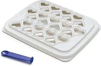 Tupperware ravioli maker hearts with spoon