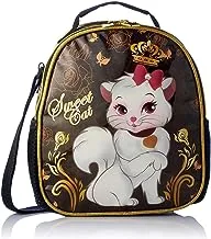 Sweet cat print lunch bag, 20 x 23 cm - multi color