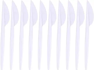 Sila plastic knives, 10 pieces - white